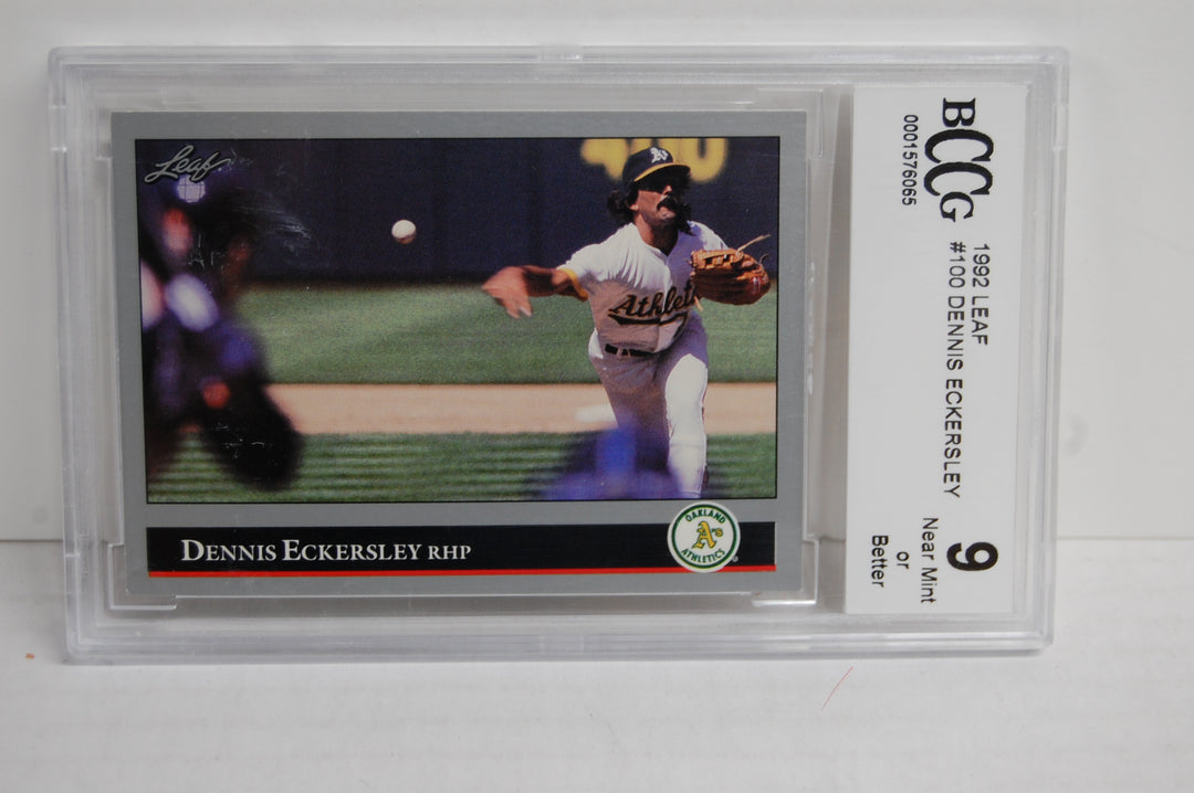 1992 Leaf Baseball Dennis Eckersley #100 BCCG 9