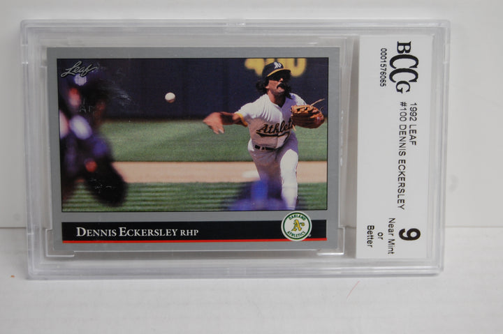 1992 Leaf Baseball Dennis Eckersley #100 BCCG 9