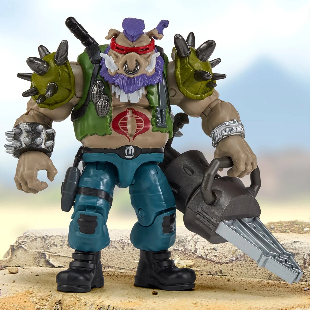 Teenage Mutant Ninja Turtles x G.I. Joe Bebop x Ripper Action Figure