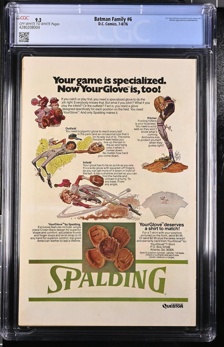 Batman Family #6 CGC 9.2