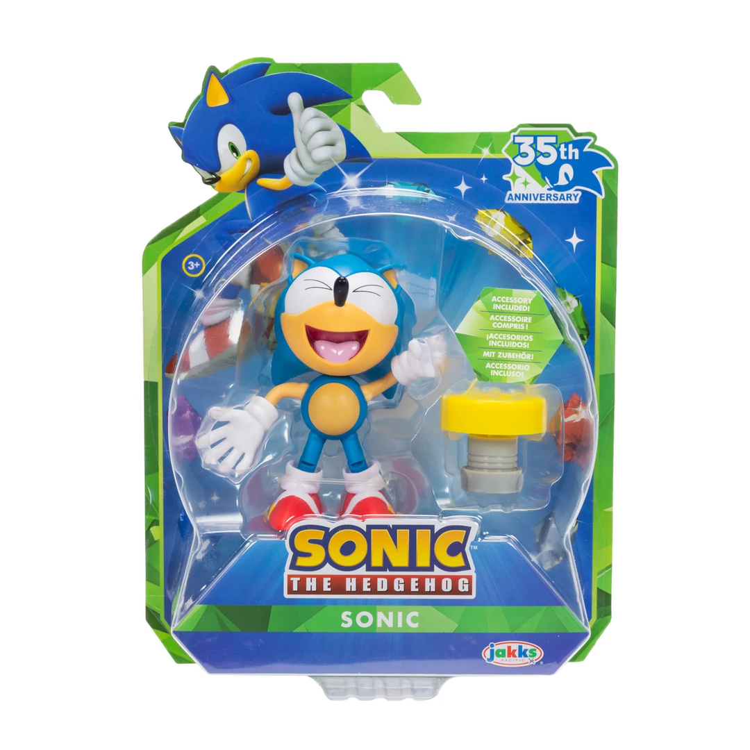 Sonic the Hedgehog Wave 25 4in Classic Sonic with Yellow Spring
