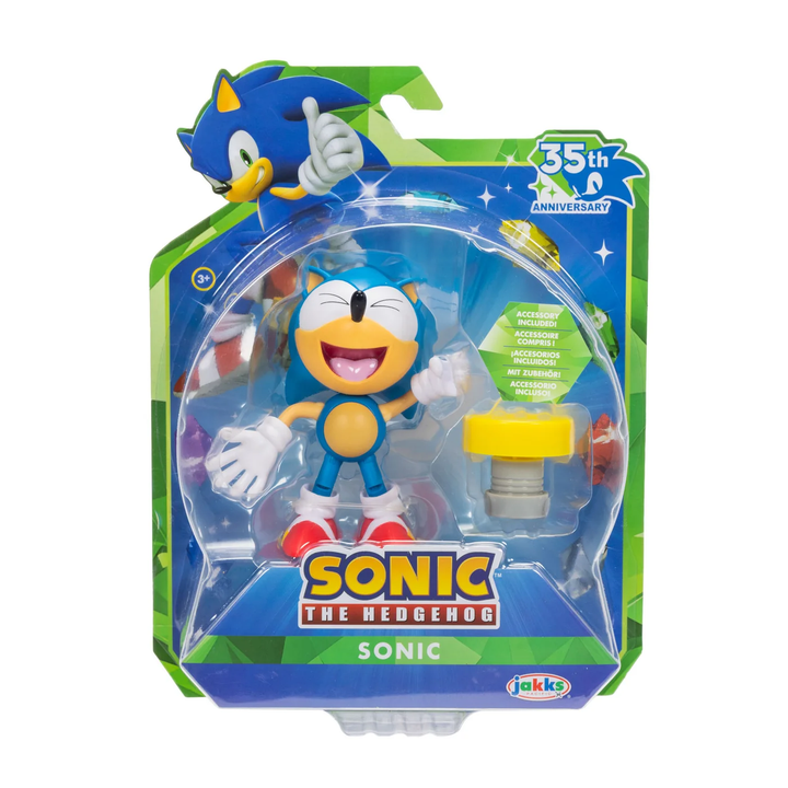 Sonic the Hedgehog Wave 25 4in Classic Sonic with Yellow Spring