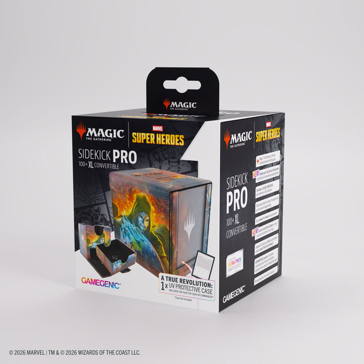 Magic: The Gathering: Marvel Super Heroes: Sidekick Pro 100+ XL Deck Box - Doom Reigns Supreme/Loki Laufeyson