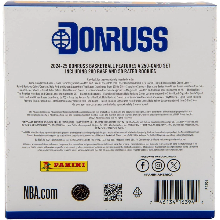 2024-25 Donruss Basketball Mega Box