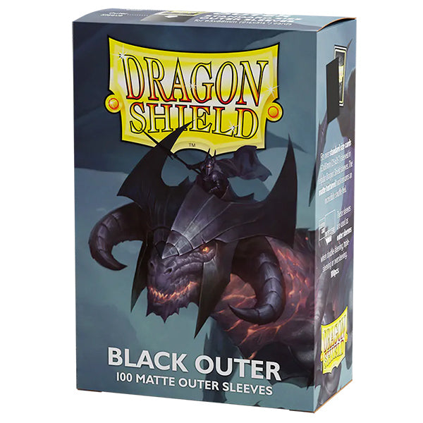 Dragon Shield Card Sleeves - Standard Matte: Outer Sleeve Black (100 Ct)