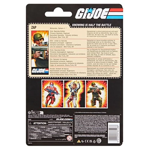 G.I. Joe Classified Series Retro Cardback Rafael Zap Melendez 6-Inch Action Figure