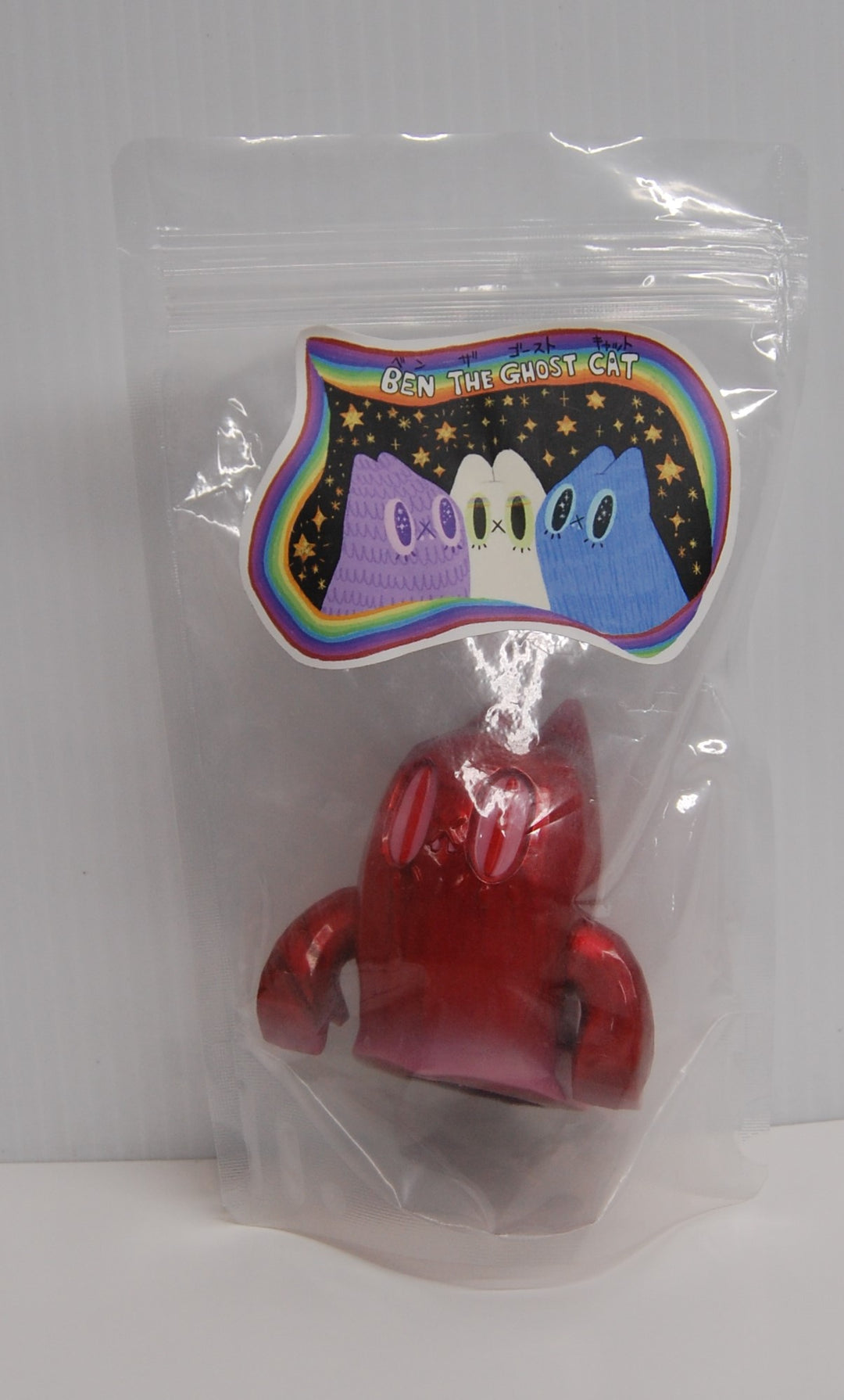 Ben The Ghost Cat - Mao Sofubi Vinyl Figure (Red)