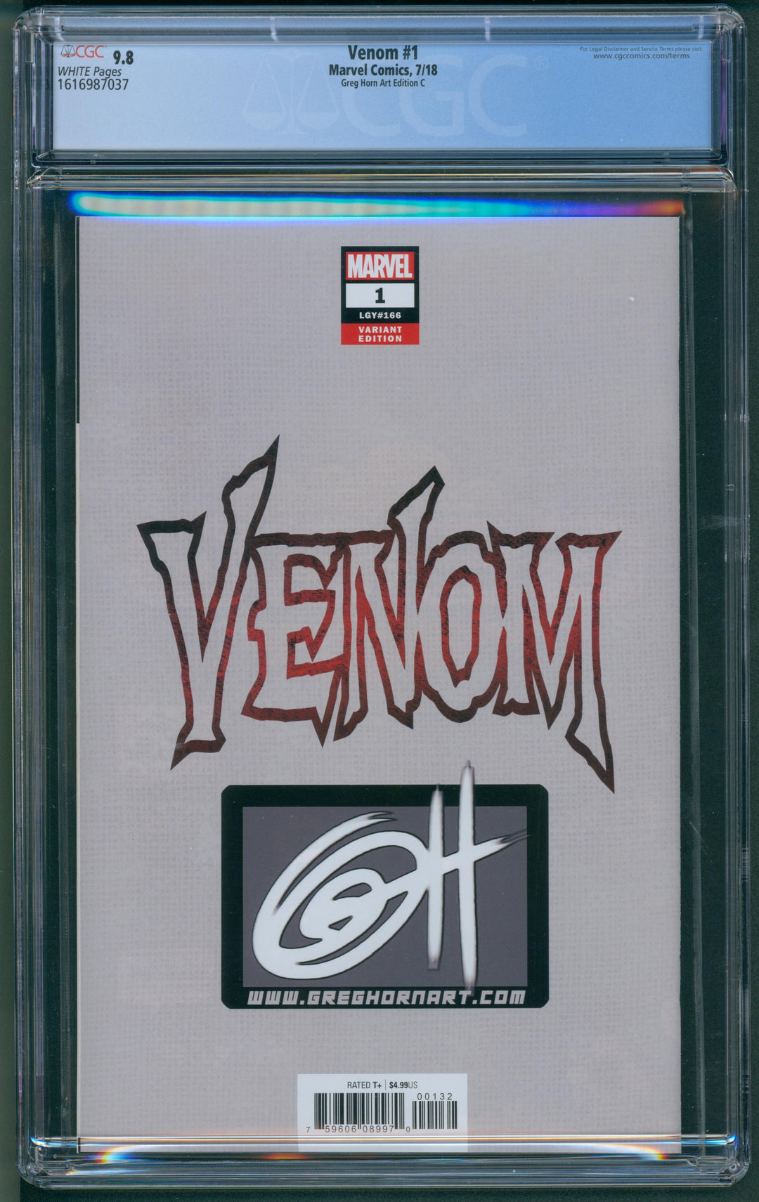 Venom #1 CGC 9.8 - Greg Horn Cover