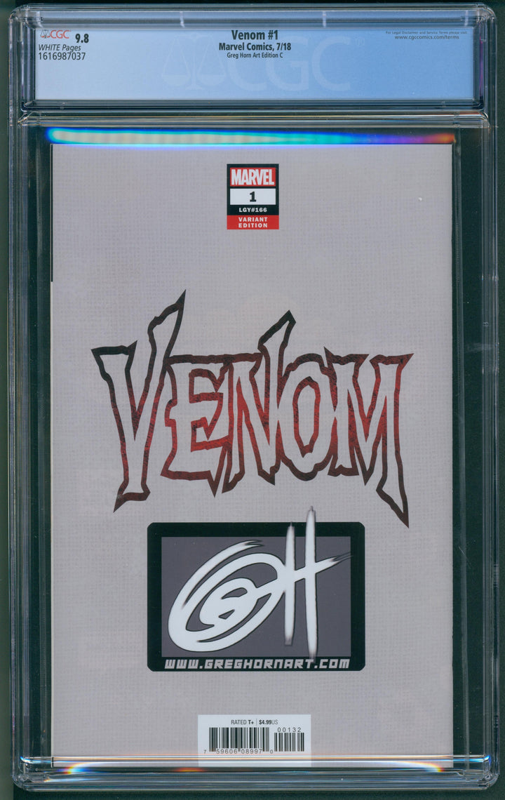 Venom #1 CGC 9.8 - Greg Horn Cover