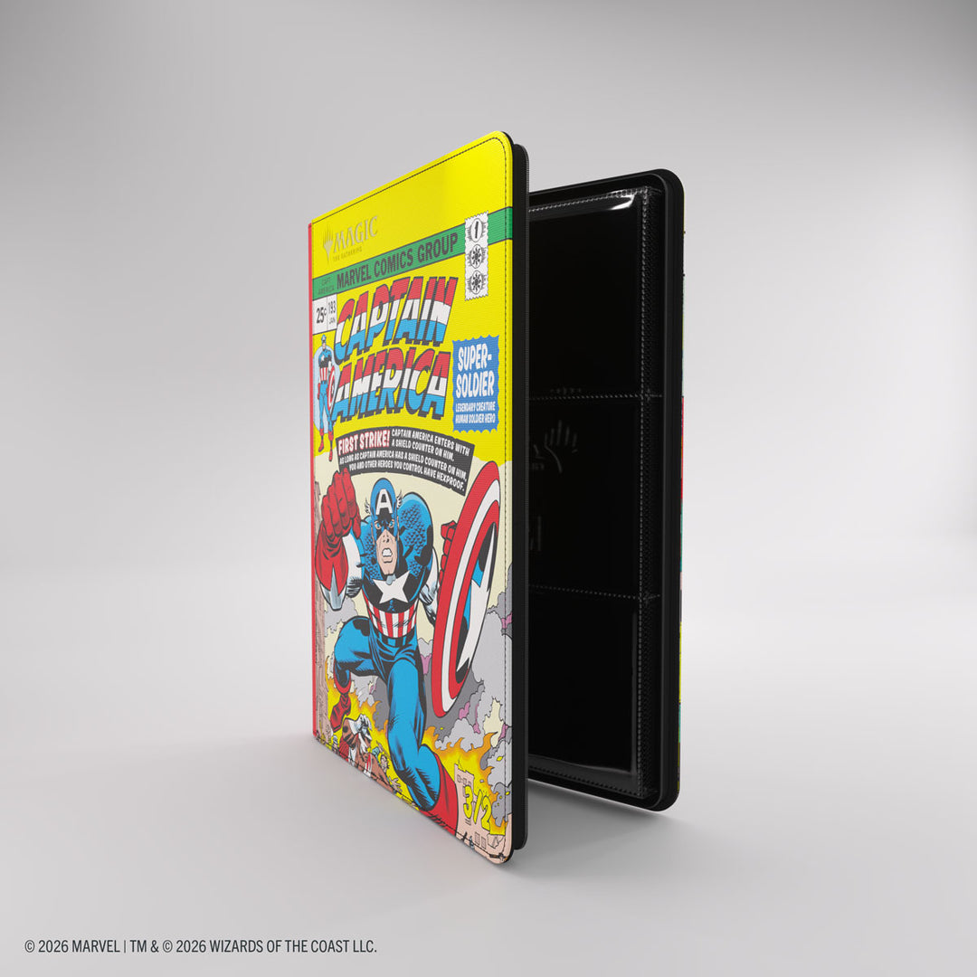 Magic: The Gathering: Marvel Super Heroes: 18-Pocket Zip-Up Binder - Captain America/Black Panther