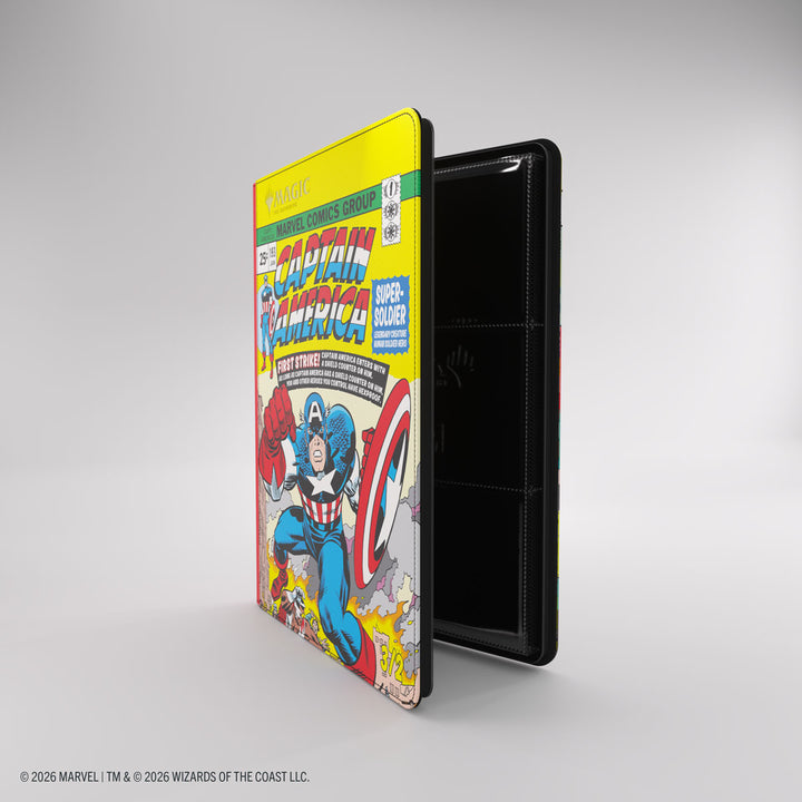 Magic: The Gathering: Marvel Super Heroes: 18-Pocket Zip-Up Binder - Captain America/Black Panther