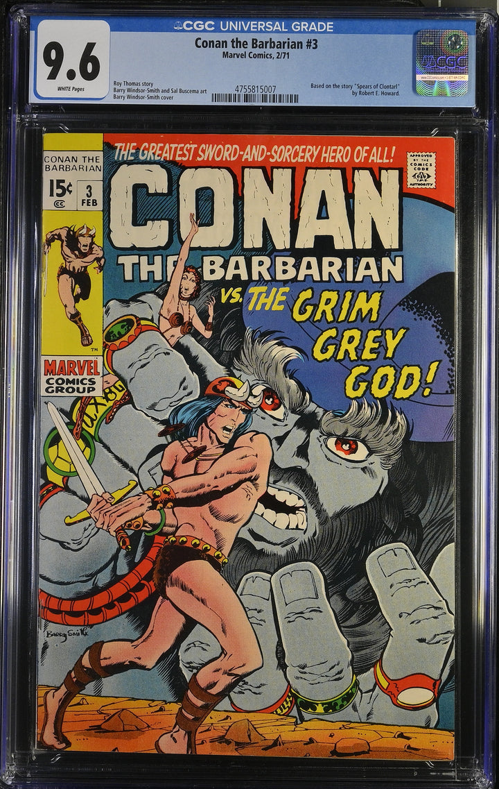 Conan the Barbarian #3 CGC 9.6