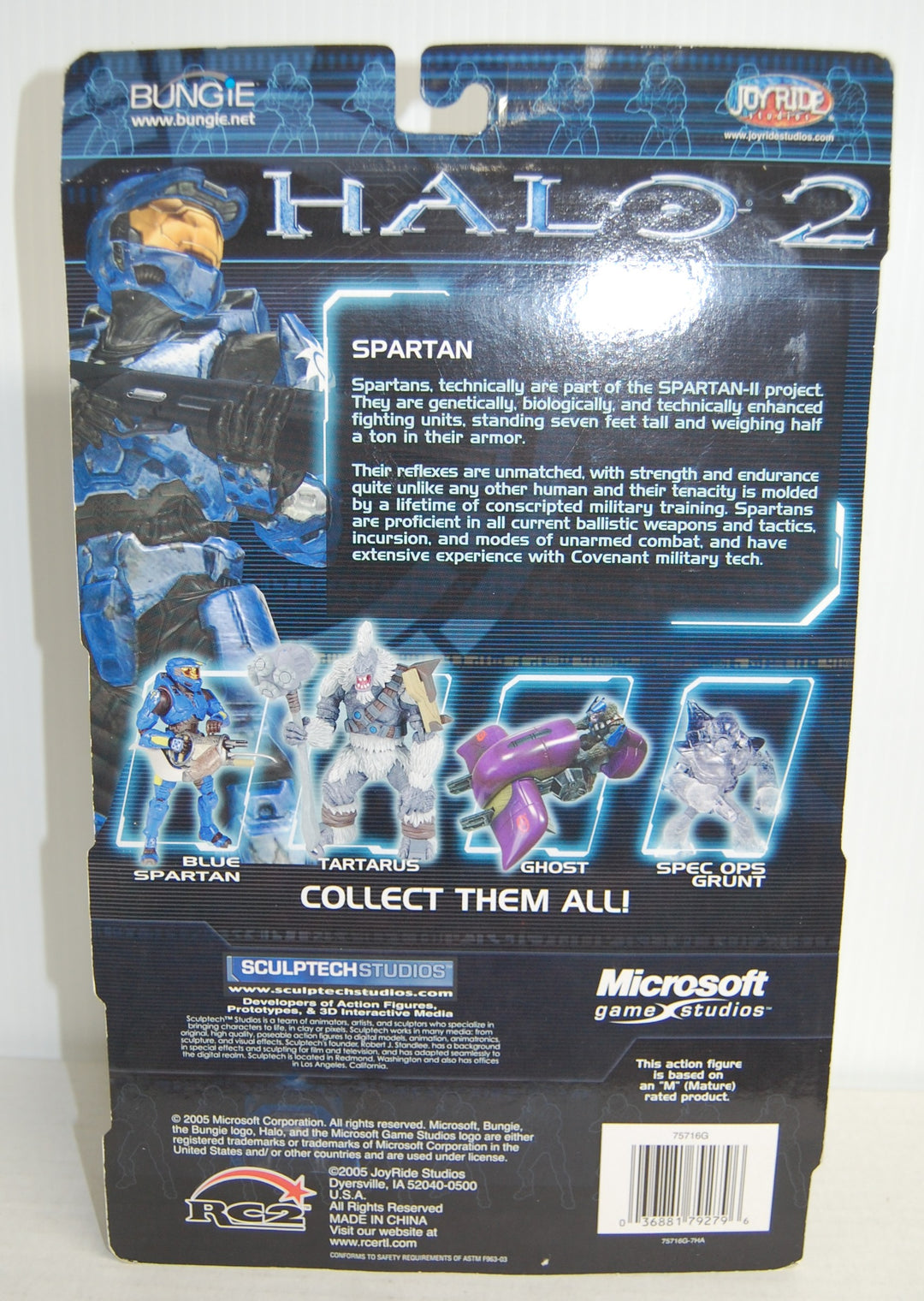 Halo 2 (Series 3) - Blue Spartan 8" Figure 2005 JoyRide
