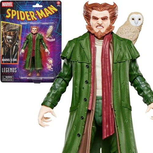 Spider-Man Marvel Legends Retro Cardback Owl 6-Inch Action Figure