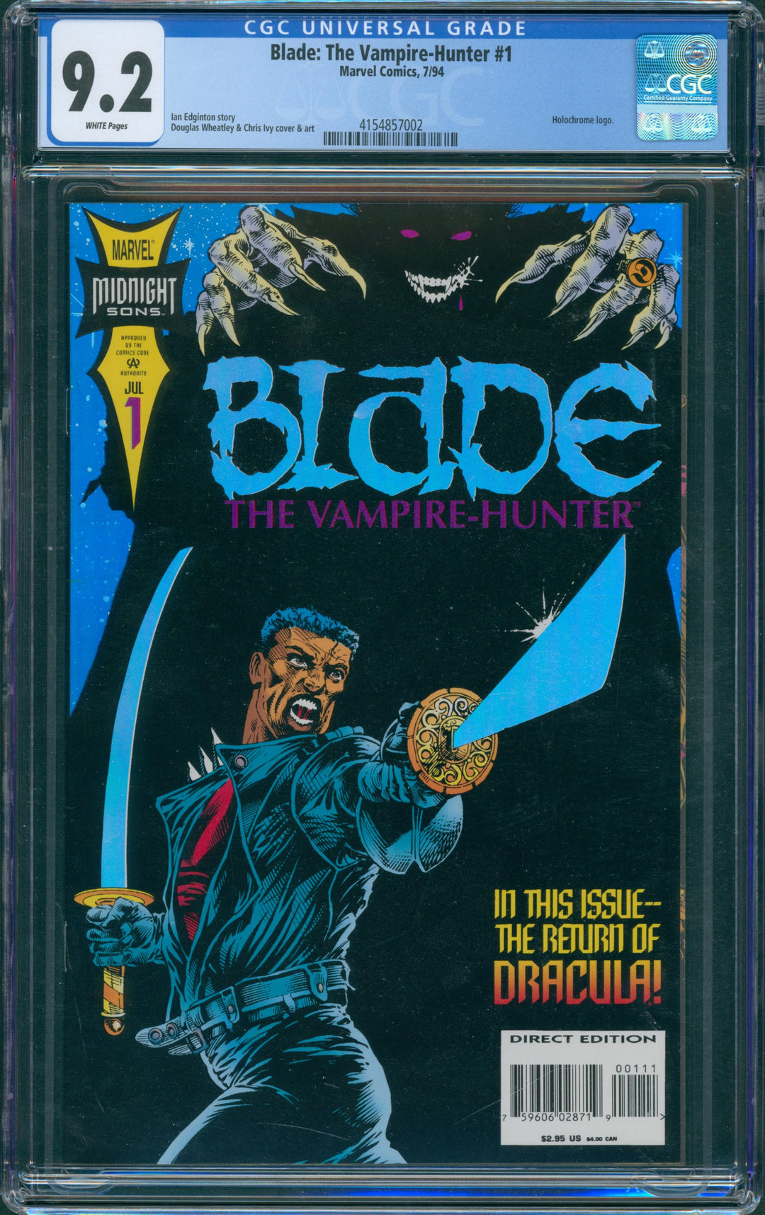 Blade: The Vampire-Hunter #1 CGC 9.2