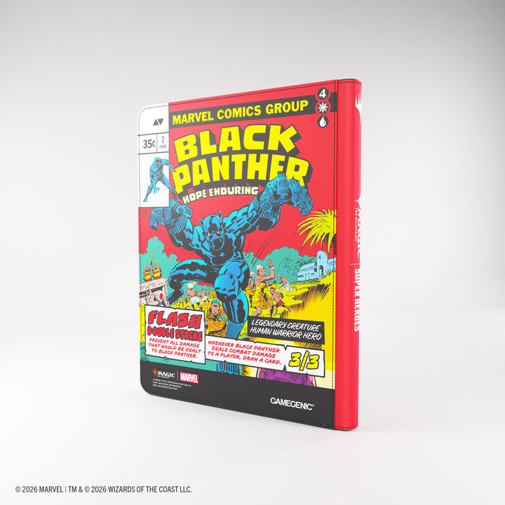 Magic: The Gathering: Marvel Super Heroes: 18-Pocket Zip-Up Binder - Captain America/Black Panther