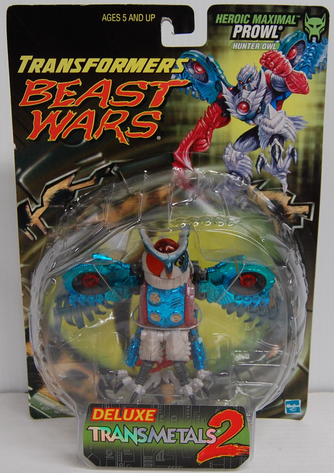 Transformers Beast Wars Deluxe Transmetal 2 Prowl Figure (White Variant) 1999 Hasbro