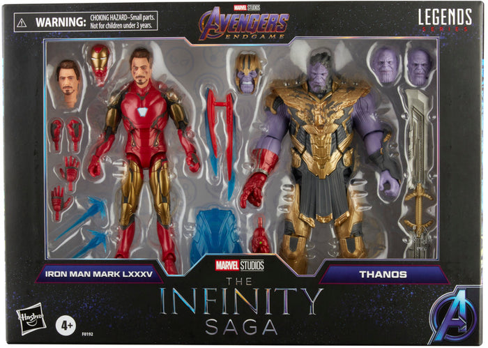 Marvel Legends Iron Man Mark 85 & Thanos 6-Inch Action Figure 2-Pk