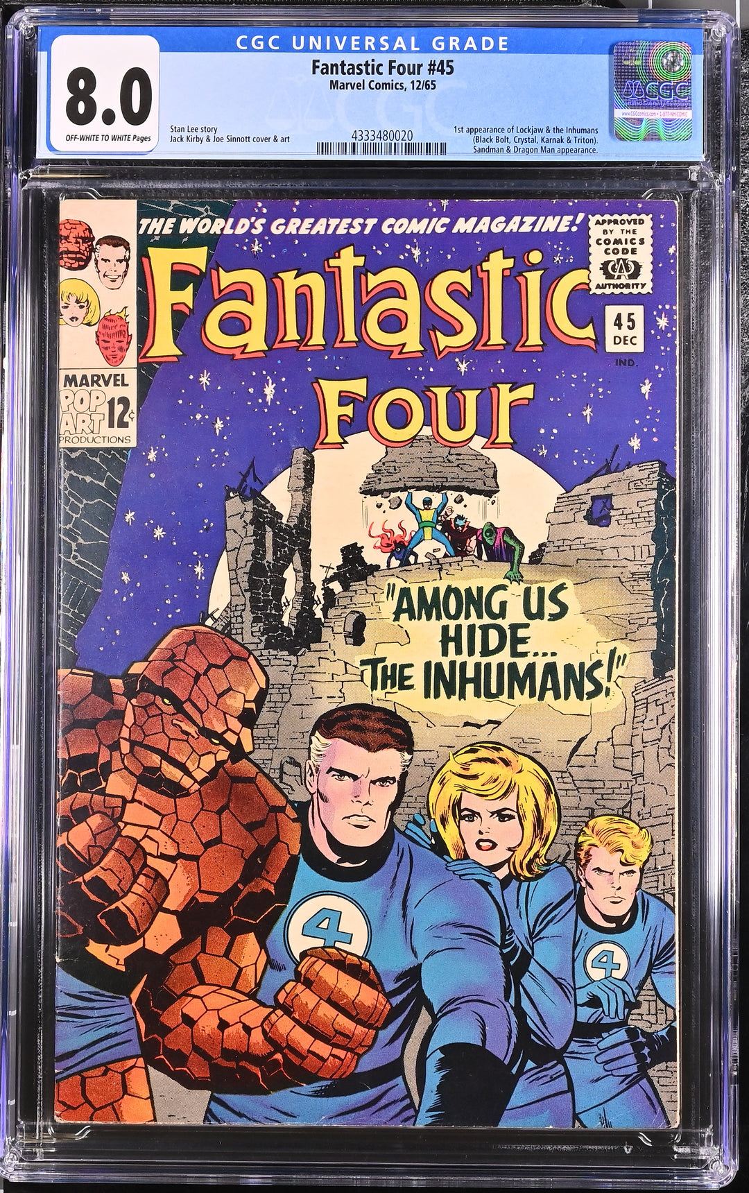 Fantastic Four #45 CGC 8.0