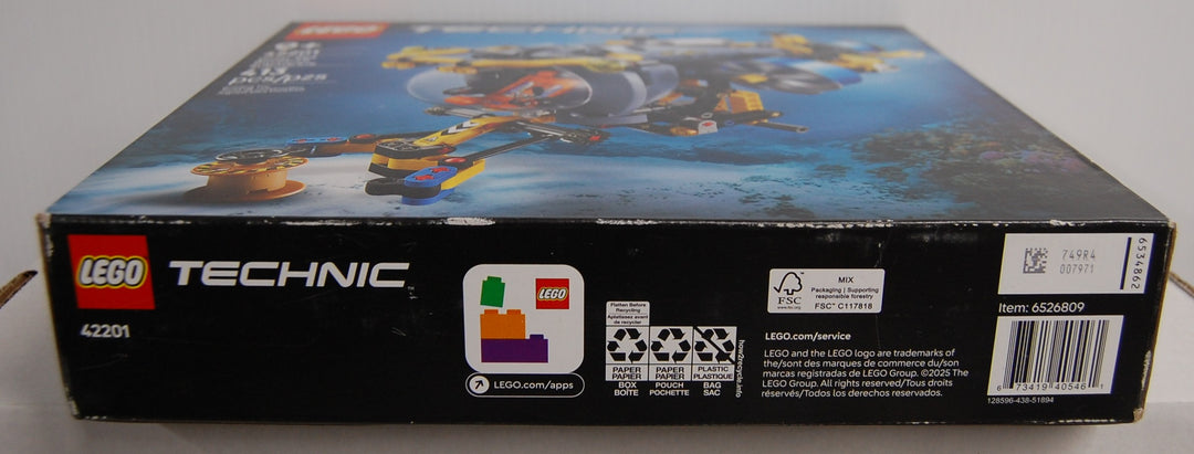 LEGO Technic 42201 Deep-Sea Research Submarine  - 413 pcs