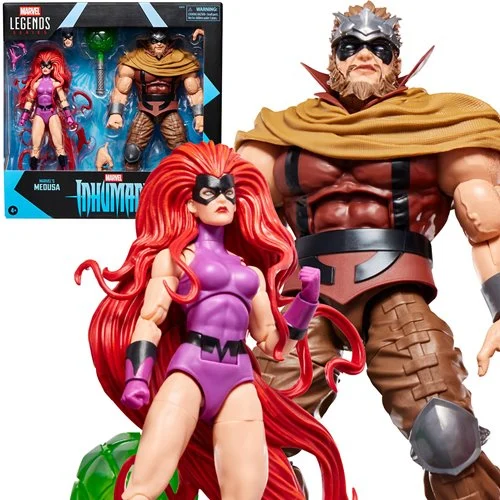 Inhumans Marvel Legends Medusa & Marvel's Gorgon 6-Inch Action Figures 2-Pack