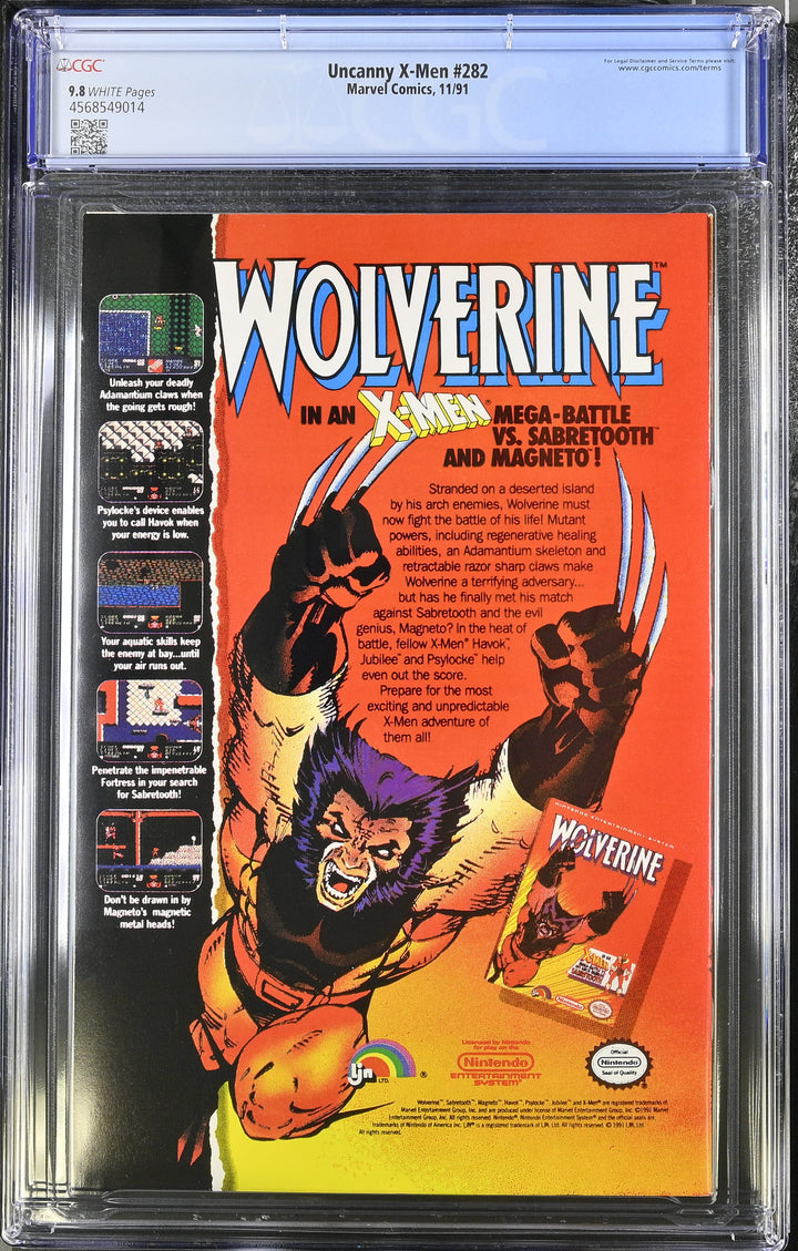 Uncanny X-Men #282 CGC 9.8