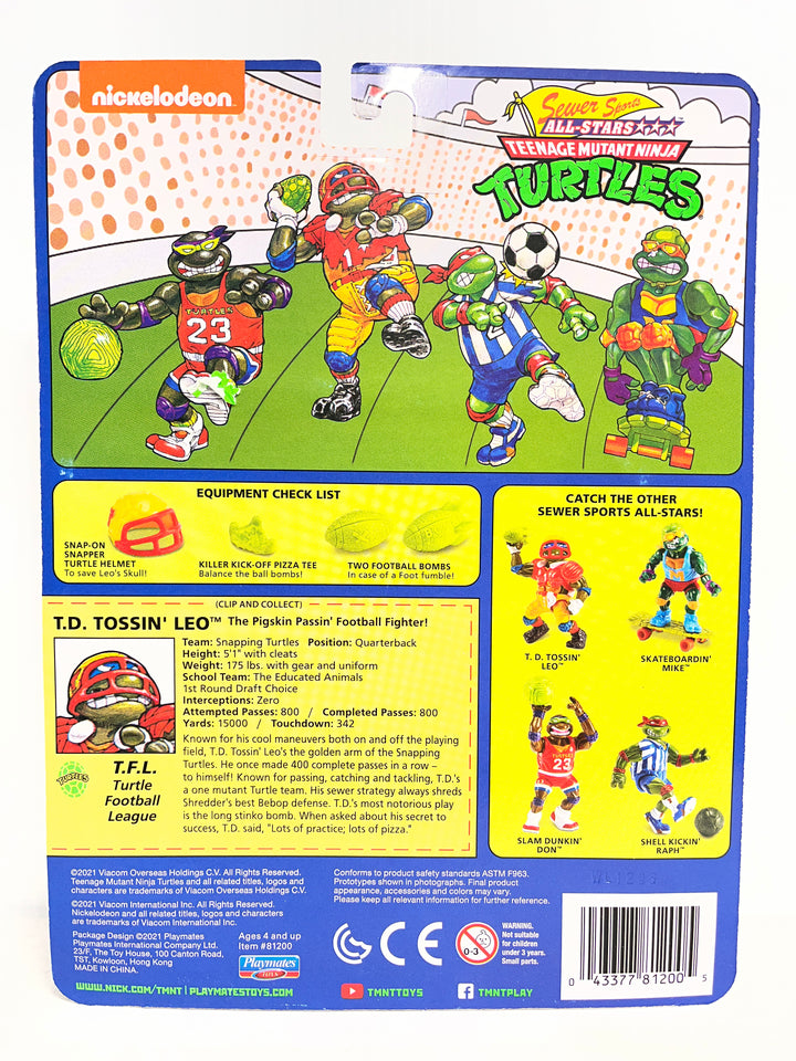 Teenage Mutant Ninja Turtles T.D. Tossin' Leo Action Figure