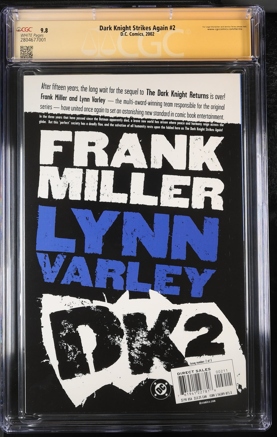 Dark Knight Strikes Again #2 CGC 9.8