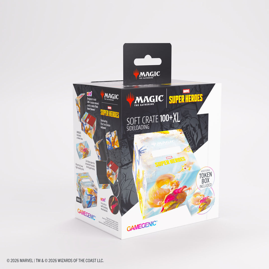 Magic: The Gathering: Marvel Super Heroes: Soft Crate 100+ XL Deck Box - The Fantastic Four/Go Nuts!