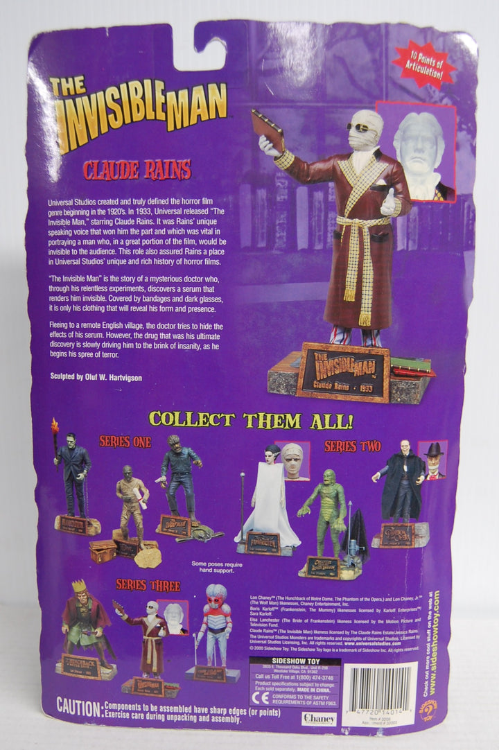 Universal Studios Monsters (Series 3) - Claude Rains Invisible Man *Detached Bubble*