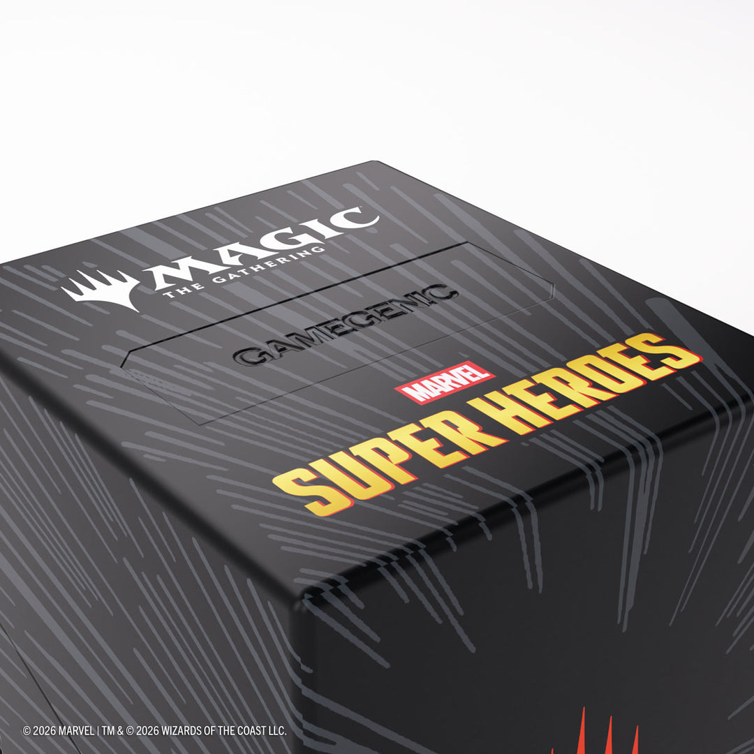 Magic: The Gathering: Marvel Super Heroes: Bastion 100+ XL Deck Box - Comic Burst Black