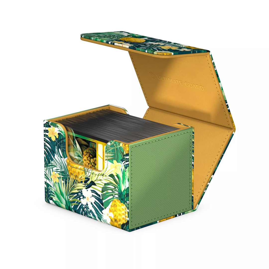 Ultimate Guard Deck Box: Sidewinder Xenoskin 100+ (Floral Places II) - Bahia Green