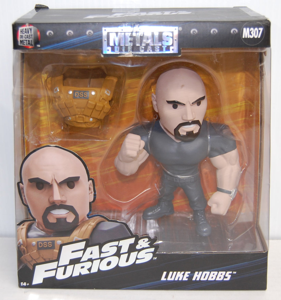 Fast & Furious Luke Hobbs 6" Metals Die Cast Figure M307 Jada Toys 2017