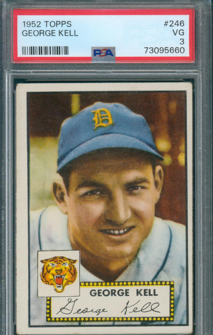 1952 Topps Baseball George Kell #246 PSA 3