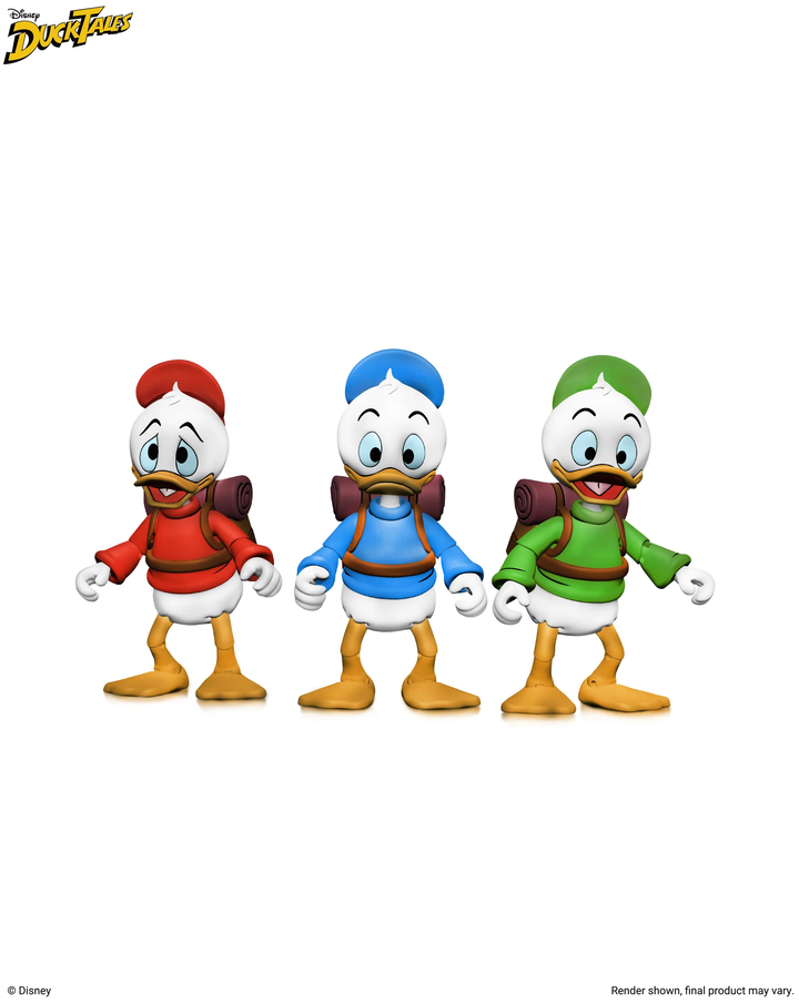 Disney’s DuckTales - Ultimate Huey, Dewey, and Louie 7” Scale Action Figure 3-Pack