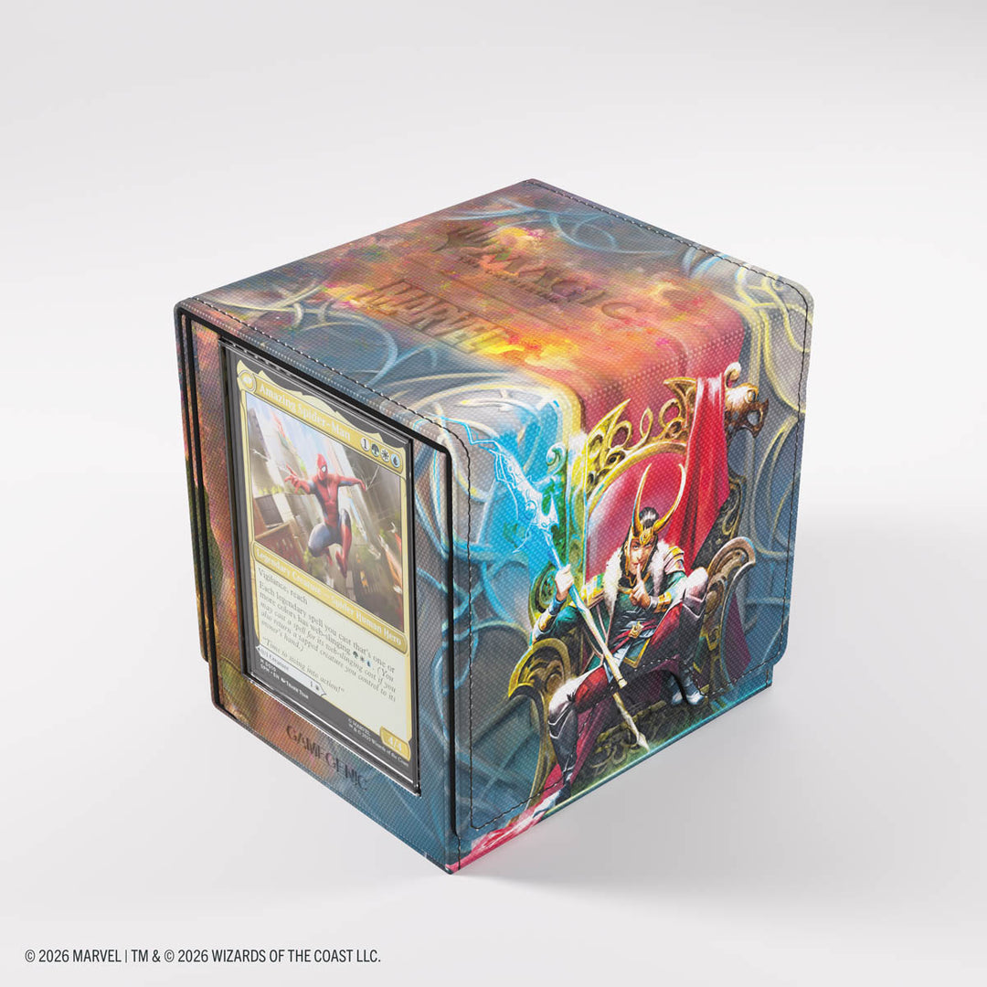 Magic: The Gathering: Marvel Super Heroes: Sidekick Pro 100+ XL Deck Box - Doom Reigns Supreme/Loki Laufeyson