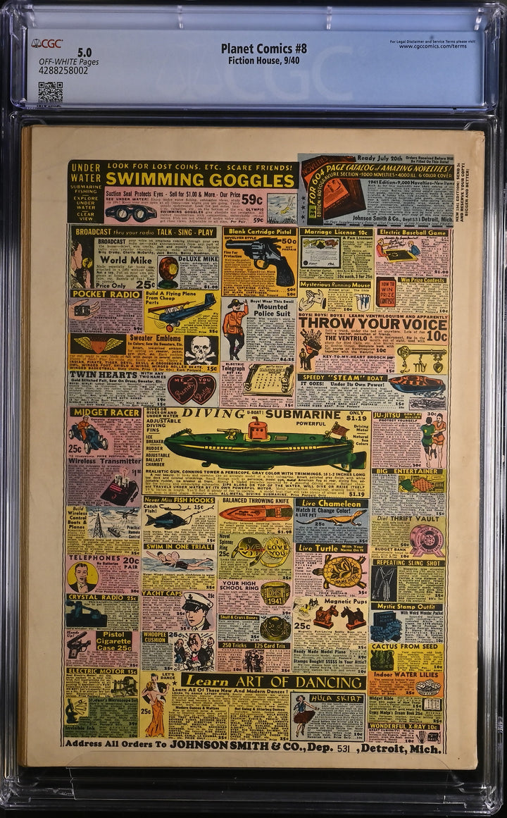 Planet Comics #8 CGC 5.0