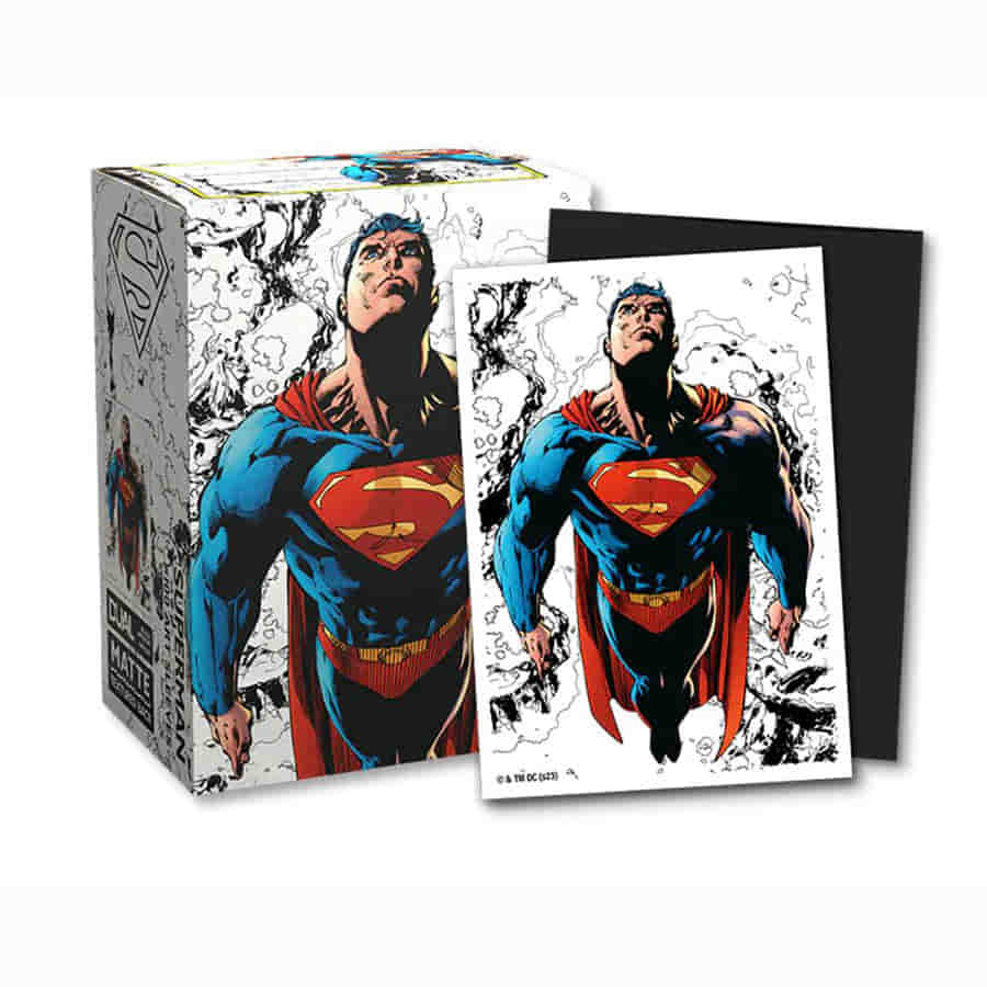 Dragon Shield Card Sleeves - Art: Superman Core Full Color - Dual Matte