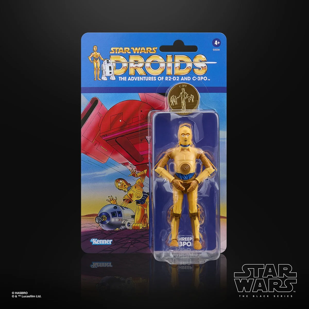 Star Wars The Black Series Droids Artoo-Detoo (R2-D2) & See-Threepio (C-3PO) 6-Inch Action Figures Set