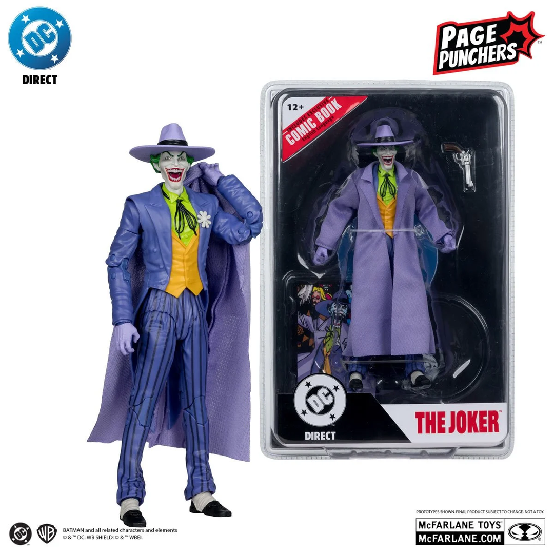 DC Direct Page Punchers Wave 10  Joker (Crisis on Infinite Earths) 7-Inch Scale Action Figure with Comic Book