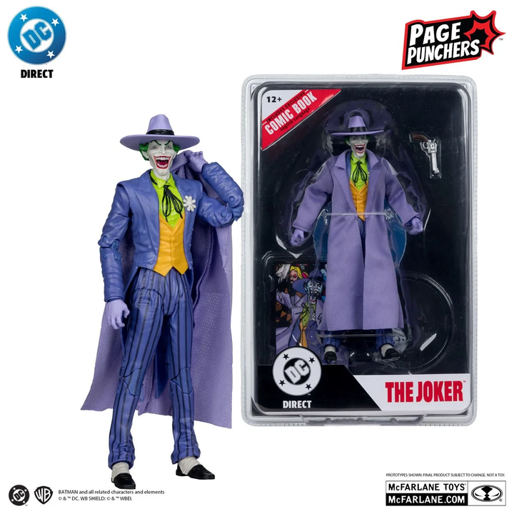 DC Direct Page Punchers Wave 10  Joker (Crisis on Infinite Earths) 7-Inch Scale Action Figure with Comic Book
