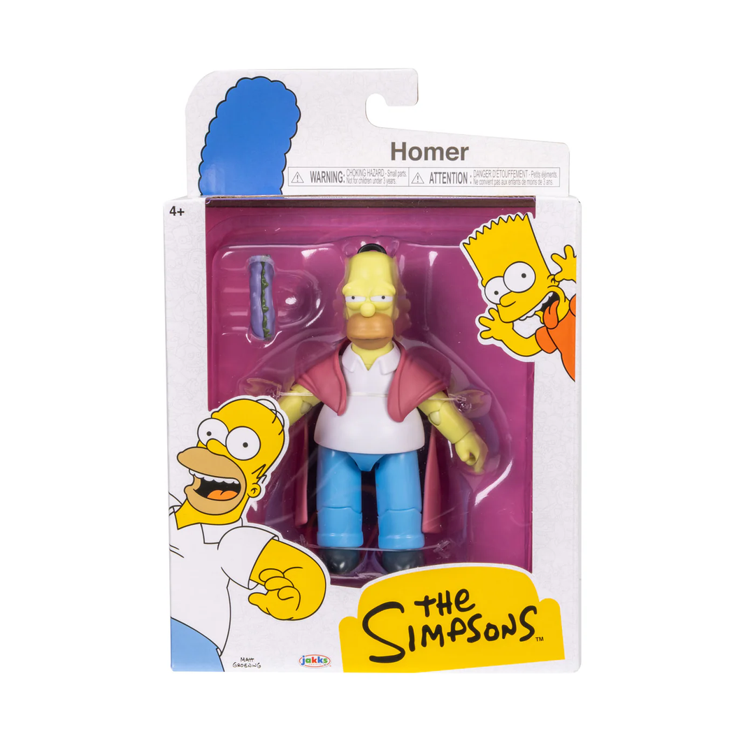 The Simpsons Wave 6  Sick Homer with his Hoagie 5in Figure