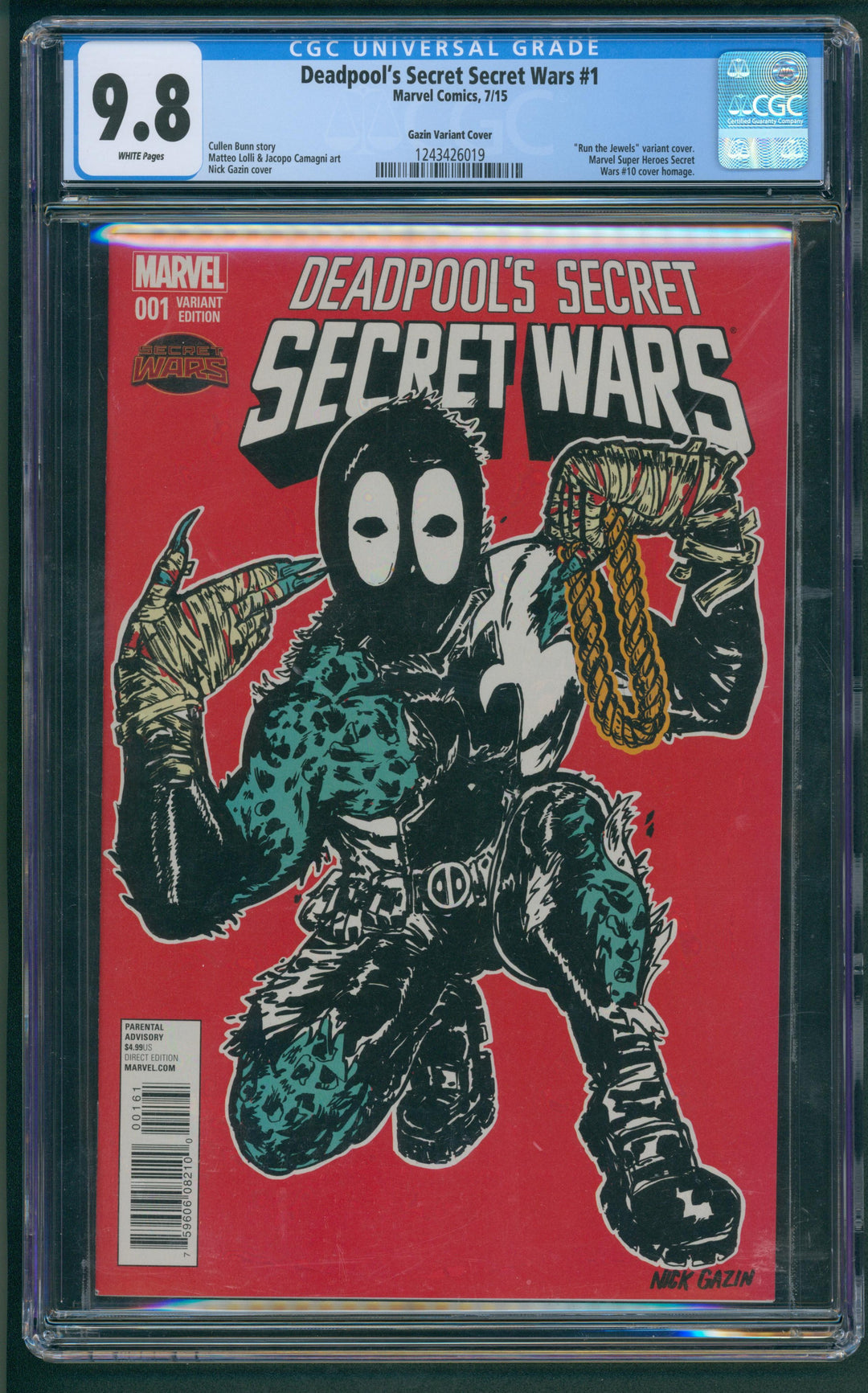 Deadpool's Secret Secret Wars #1 CGC 9.8