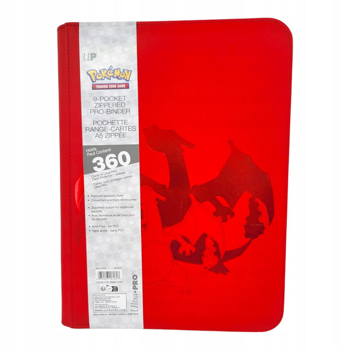 Ultra Pro: Pokémon: Elite Series: Charizard 9-Pocket Zippered Pro-Binder
