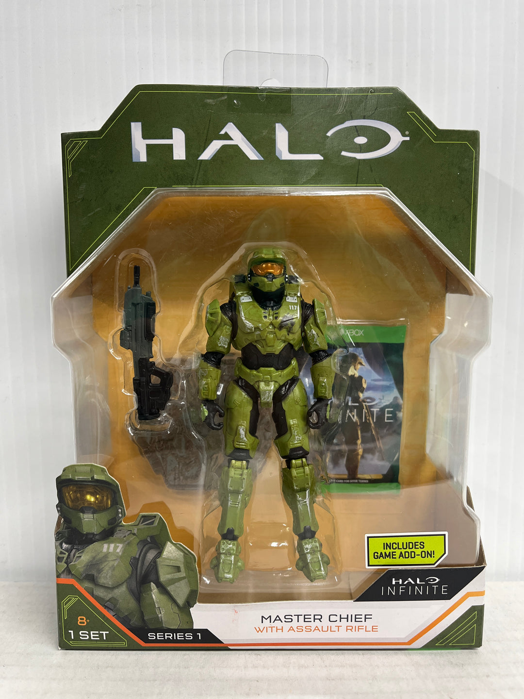 Halo Infinite Series 1 Master Chief Action Figure w/ Assault Rifle