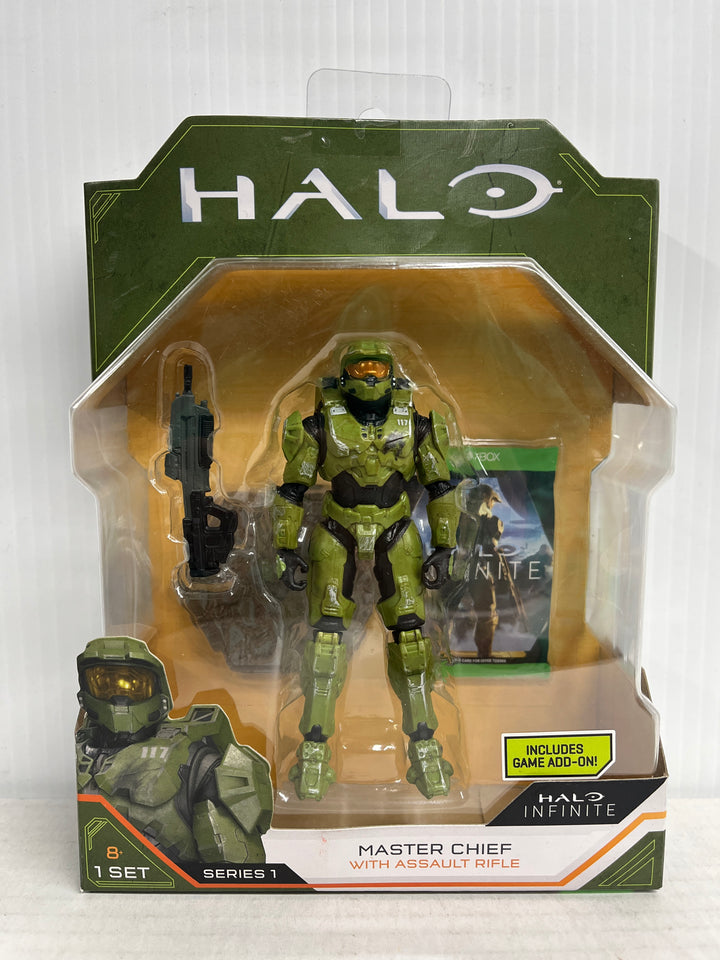 Halo Infinite Series 1 Master Chief Action Figure w/ Assault Rifle
