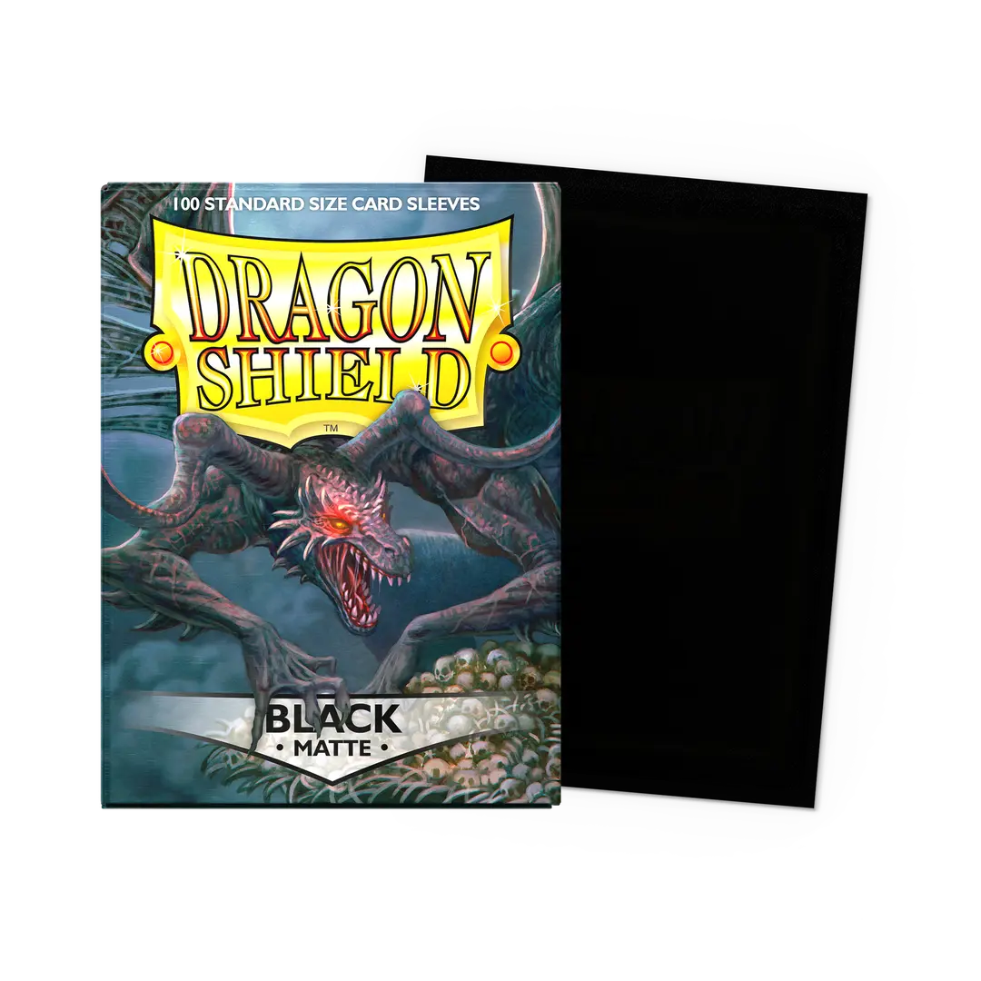 Dragon Shield Card Sleeves - Standard Matte: Black (100 Ct)