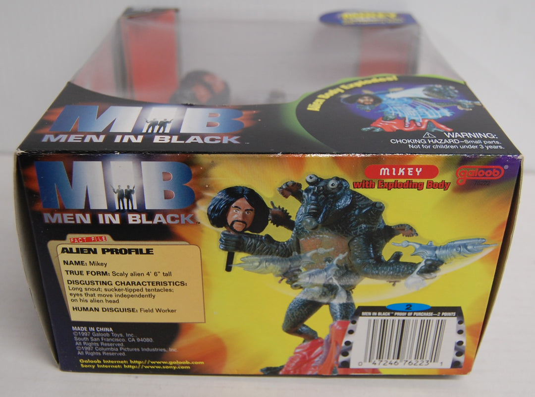 Men In Black MIKEY with Exploding Body MIB 1997 Galoob