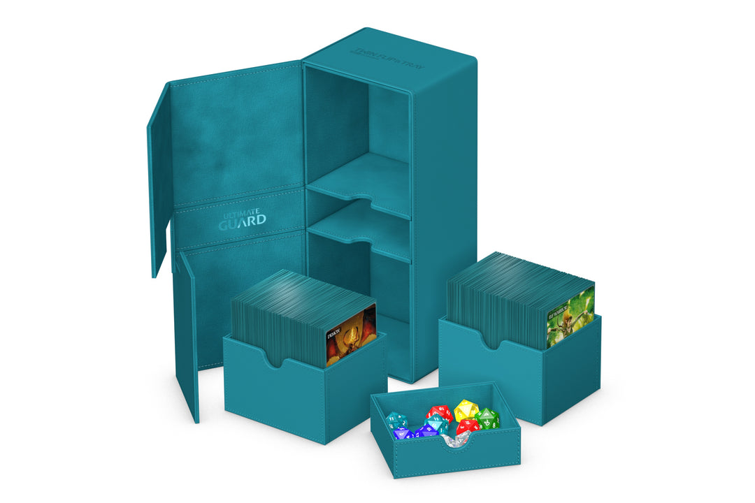 Ultimate Guard Deck Case - Twin Flip 'n' Tray 266+ - Xenoskin Petrol