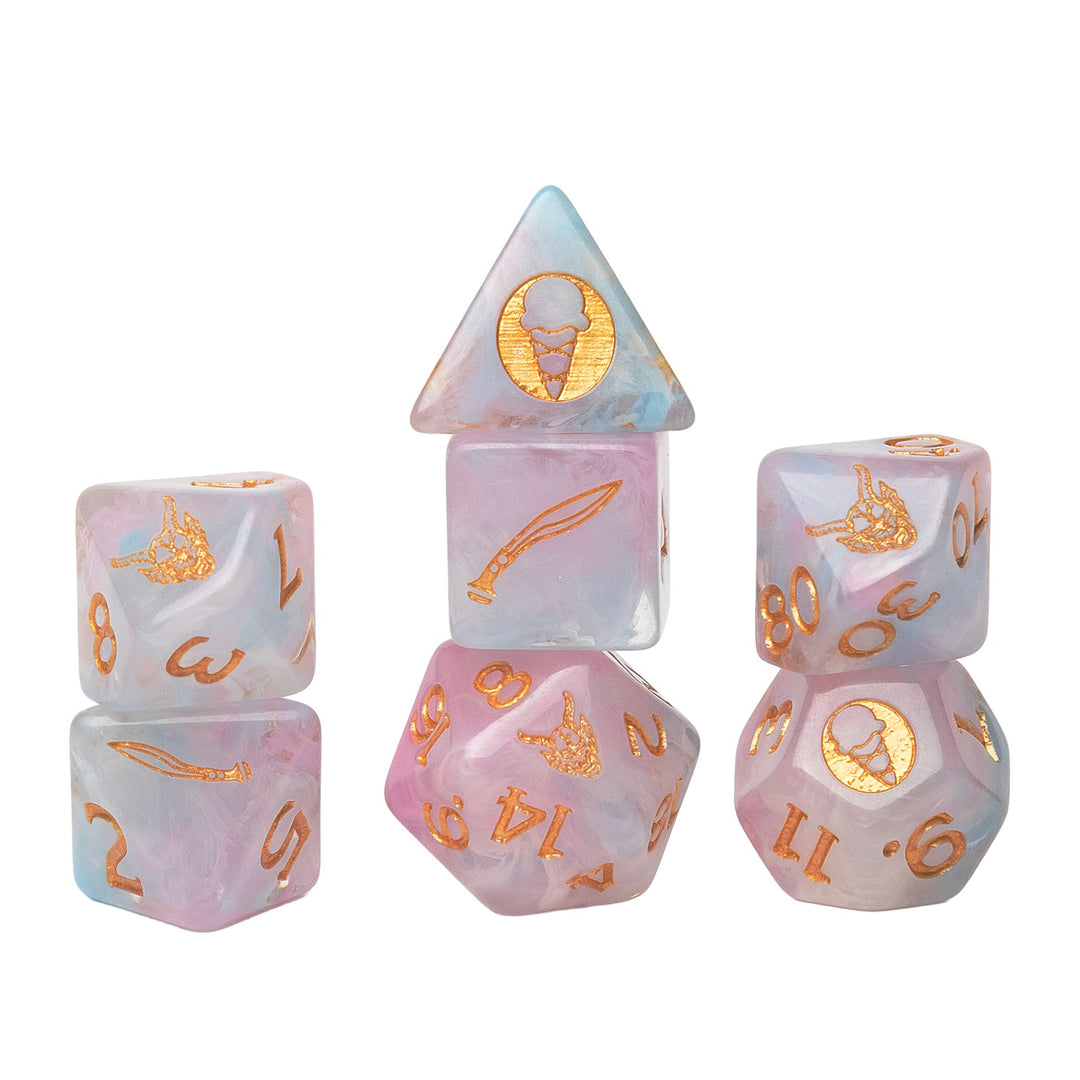 Sirius Dice: 7 Ct Stranger Things Adventure Dice - Erica